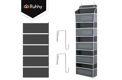 Organizator suspendat pentru ușă – 142 × 40 × 17 cm