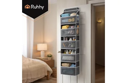 Organizator suspendat pentru ușă – 142 × 40 × 17 cm