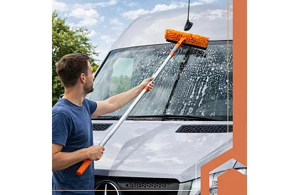 Răzătoare telescopică pentru feronerie cu mop 3 în 1