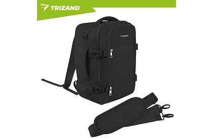 Rucsac de călătorie 2 în 1 – bagaj de mână pentru avion 40 × 20 × 25 cm – negru