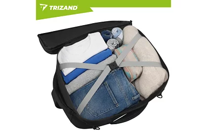 Rucsac de călătorie 2 în 1 – bagaj de mână pentru avion 40 × 20 × 25 cm – negru