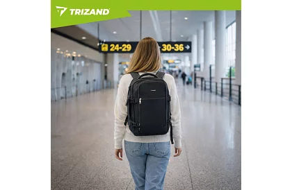 Rucsac de călătorie 2 în 1 – bagaj de mână pentru avion 40 × 20 × 25 cm – negru