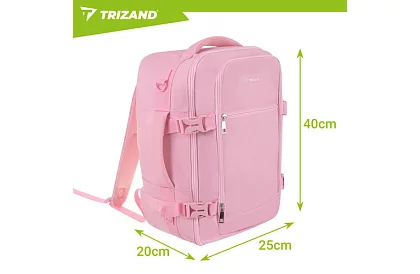 Rucsac de călătorie 2 în 1 – bagaj de mână pentru avion 40 × 20 × 25 cm – roz