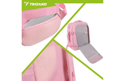 Rucsac de călătorie 2 în 1 – bagaj de mână pentru avion 40 × 20 × 25 cm – roz