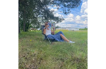 Scaun de camping pliabil – gri