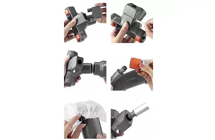 Aspirator de piscină set 2 în 1 – aspirator + plasă