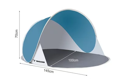 Cort de plajă 145 × 100 × 70 cm – auto-desfășurabil