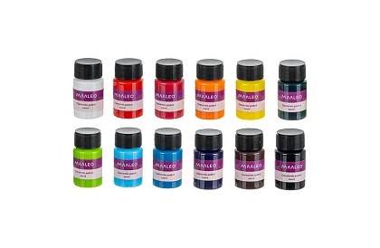 Set de culori pentru sticlă și ceramică 12 × 20 ml – culori vitraliu pentru cuptor