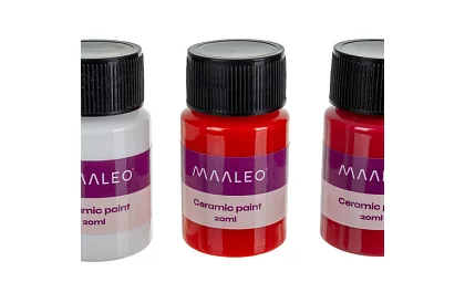 Set de culori pentru sticlă și ceramică 12 × 20 ml – culori vitraliu pentru cuptor