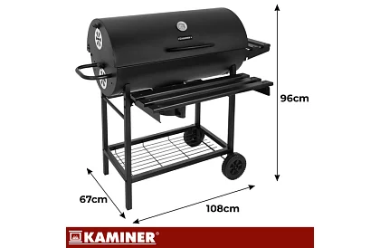 Grătar de grădină pe cărbune 108x67x96cm + accesorii