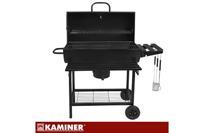 Grătar de grădină pe cărbune 108x67x96cm + accesorii