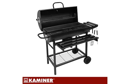 Grătar de grădină pe cărbune 108x67x96cm + accesorii