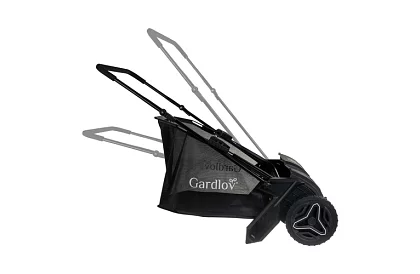 Colector manual de frunze și iarbă 100 l – mecanism ajustabil, rotativ