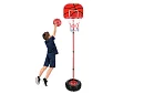 Coș de baschet pentru copii, ajustabil, cu tablă + minge