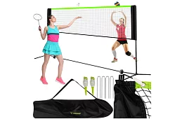 Rețea pentru volei, badminton și tenis – mobilă și ajustabilă