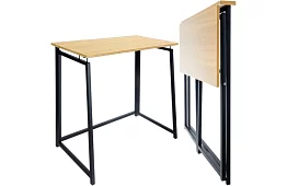 Masa de birou pliabilă maro – 80 × 75 × 40 cm