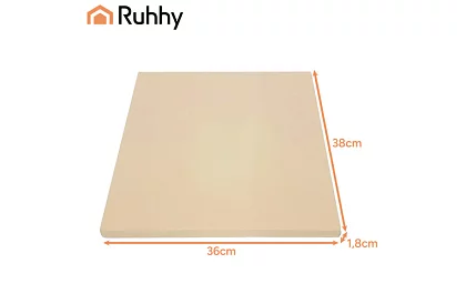 Piatra de copt cordierit pentru pizza cu spatula din bambus