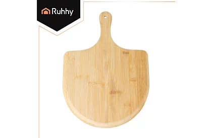 Piatra de copt cordierit pentru pizza cu spatula din bambus