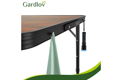 Masă de camping pliabilă 120 × 60 cm + 4 scaune