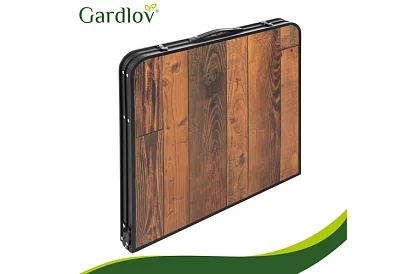 Masă de camping pliabilă 120 × 60 cm + 4 scaune