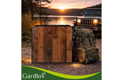 Masă de camping pliabilă 120 × 60 cm + 4 scaune