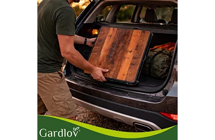 Masă de camping pliabilă 120 × 60 cm + 4 scaune