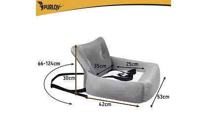 Scaun de transport pentru mașină 53 x 42 x 30 cm – Mărimea L