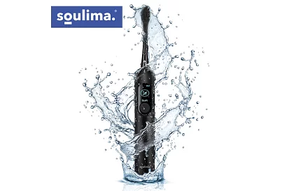 Periuță de dinți electrică sonică X800 - neagră – 90.000 rot/min + 6 capete