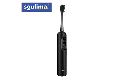 Periuță de dinți electrică sonică X800 - neagră – 90.000 rot/min + 6 capete