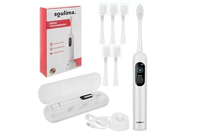 Periuță de dinți electrică sonică X800 – albă – 90.000 rotații/min + 6 capete