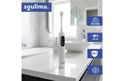 Periuță de dinți electrică sonică X800 – albă – 90.000 rotații/min + 6 capete