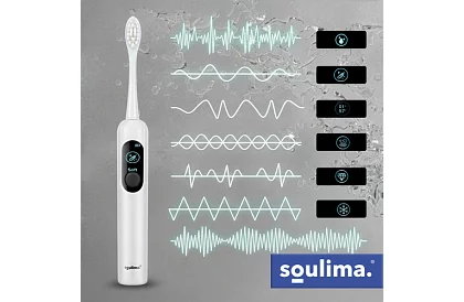 Periuță de dinți electrică sonică X800 – albă – 90.000 rotații/min + 6 capete