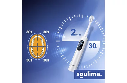 Periuță de dinți electrică sonică X800 – albă – 90.000 rotații/min + 6 capete