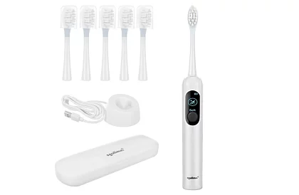 Periuță de dinți electrică sonică X800 – albă – 90.000 rotații/min + 6 capete