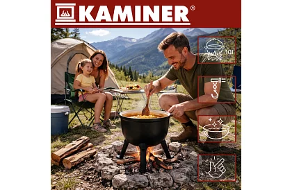 Căldare din fontă emailată de 10 litri