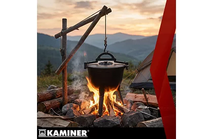 Căldare din fontă emailată de 10 litri