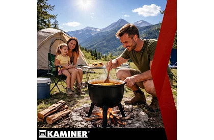 Căldare din fontă emailată de 10 litri