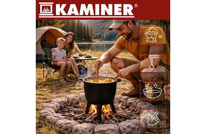 Căldare din fontă emailată de 8 litri