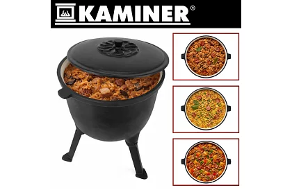 Căldare din fontă emailată de 8 litri