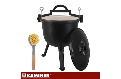 Căldare din fontă emailată de 8 litri