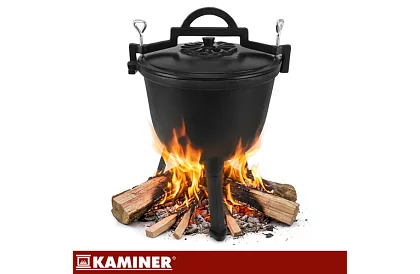 Căldare din fontă emailată de 8 litri