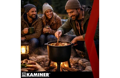 Căldare din fontă emailată de 8 litri