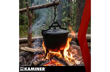 Căldare din fontă emailată de 8 litri