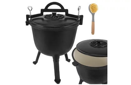 Căldare din fontă emailată de 8 litri