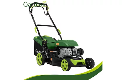 Mașină de tuns iarba cu motor pe benzină DriveX 149 cm³ - 2,3 kW, 406 mm, coș de 50l
