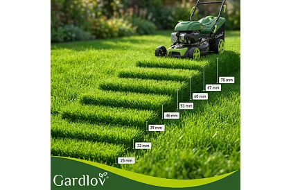 Mașină de tuns iarba cu motor pe benzină DriveX 149 cm³ - 2,3 kW, 406 mm, coș de 50l