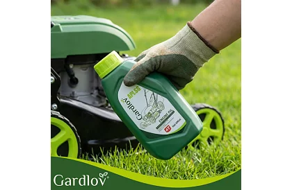 Mașină de tuns iarba cu motor pe benzină DriveX 149 cm³ - 2,3 kW, 406 mm, coș de 50l