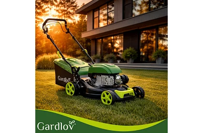 Mașină de tuns iarba cu motor pe benzină DriveX 149 cm³ - 2,3 kW, 406 mm, coș de 50l