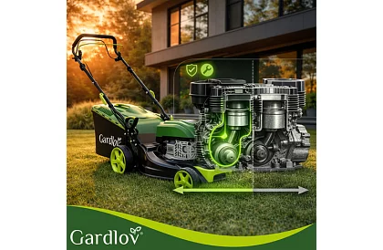 Mașină de tuns iarba cu motor pe benzină DriveX 149 cm³ - 2,3 kW, 406 mm, coș de 50l