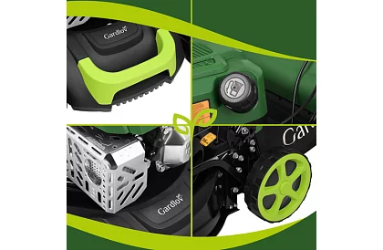 Mașină de tuns iarba cu motor pe benzină DriveX 149 cm³ - 2,3 kW, 406 mm, coș de 50l